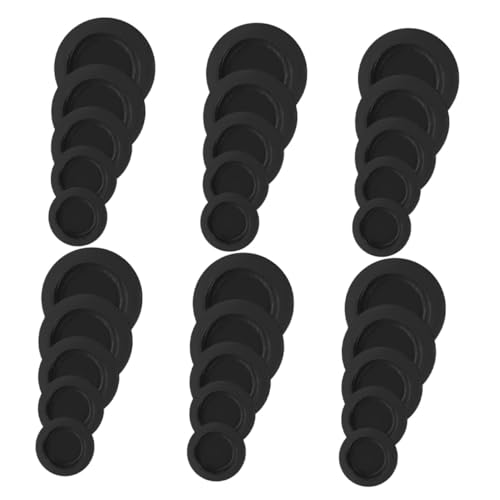 OFFSCH 40 Stück Runde Gummistopfen für Sparbüchsen Verschiedene Langlebige Wiederverwendbare Piggy Bank Plug Caps Installieren Sicherer Verschluss für Münzbehälter von OFFSCH