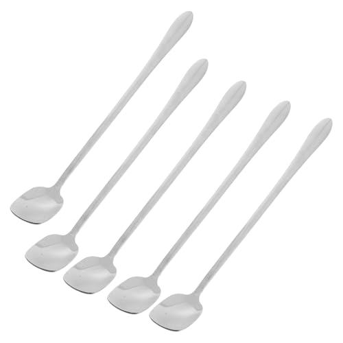 OFFSCH 5 Stück Teiliges Edelstahl Rührlöffelset mit Langem Griff Quadratischer Kopf Rostfrei für Cocktailmixen Kaffeemischung und Bargebrauch zu Hause Restaurant OFFSCH 5 Stück Teiliges Edelstahl Rührlöffelset mit Langem Griff Quadratischer Kopf Rostfrei für Cocktailmixen Kaffeemischung und Bargebrauch zu Hause Restaurant von OFFSCH