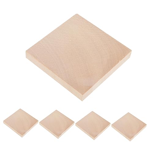 OFFSCH 5 Stück Teiliges Quadratische Holzuntersetzer aus Massivem Lindenholz Hitzebeständig und Schützend für Tisch und Oberflächen Natürlicher Farbton als Getränkuntersetzer und DIY OFFSCH 5 Stück Teiliges Quadratische Holzuntersetzer aus Massivem Lindenholz Hitzebeständig und Schützend für Tisch und Oberflächen Natürlicher Farbton als Getränkuntersetzer und DIY von OFFSCH
