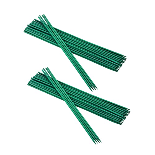 OFFSCH 50 Stück Bambusstäbe Pflanzenstützstäbe Pflanzstäbe für Tomaten Gemüse und Kletterpflanzen Gartenpflanzenstütze Natürlicher Bambusstab für Gesundes Pflanzenwachstum von OFFSCH