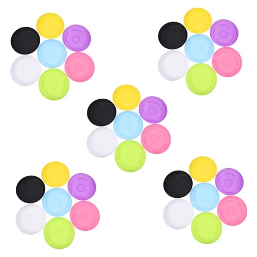 OFFSCH 50 Stück Teiliges Runde Kunststoff Blumentopfuntersetzer Robuste Sonnenbeständige Sukkulenten Pflanzenschalen mit Rutschfestem Boden Wasserfestes Pflanztablett für Garten und von OFFSCH