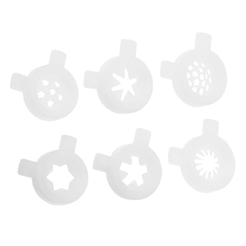OFFSCH 6 Stück Teiliges Eiscreme-maschinen Kunststoff Modellierkappen für Dekorative Eiskreationen Installieren Leicht zu Reinigen Langlebiges Zubehör für Eiscremeherstellung OFFSCH 6 Stück Teiliges Eiscreme-maschinen Kunststoff Modellierkappen für Dekorative Eiskreationen Installieren Leicht zu Reinigen Langlebiges Zubehör für Eiscremeherstellung von OFFSCH