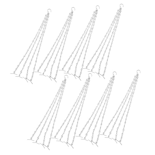 OFFSCH 8 Stck Teiliges Metall hängeset für Blumentöpfe mit Robusten Haken Langlebige Pflanzenketten aus Eisen Vielseitig Einsetzbar für Blumentöpfe Vogelfutterspender und Deko Stabile OFFSCH 8 Stck Teiliges Metall hängeset für Blumentöpfe mit Robusten Haken Langlebige Pflanzenketten aus Eisen Vielseitig Einsetzbar für Blumentöpfe Vogelfutterspender und Deko Stabile von OFFSCH
