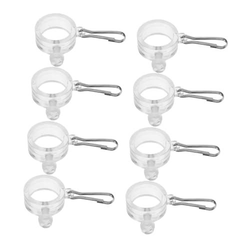 OFFSCH 8 Stück Teiliges Flaggenhalter Ringe mit Haken Wetterfeste Flaggenbefestigungsklammern aus Robustem Pc-Material Windresistente Flaggenclips für Garten Konferenzräume und OFFSCH 8 Stück Teiliges Flaggenhalter Ringe mit Haken Wetterfeste Flaggenbefestigungsklammern aus Robustem Pc-Material Windresistente Flaggenclips für Garten Konferenzräume und von OFFSCH