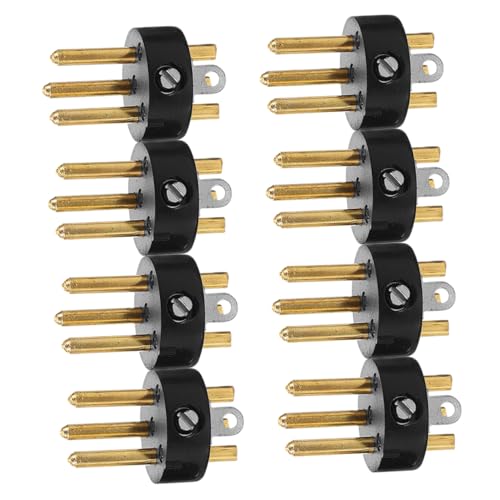 OFFSCH 8 Stück Teiliges Xlr Mikrofonstecker Adapter Pin Xlr Verbindung für Ktv Audio Equipment und Aufnahmegeräte Robuster Metallaufbau Zuverlässiger Signaltransfer Vielseitige von OFFSCH
