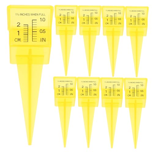 OFFSCH 9 Teiliger Regenmesser Für Den Außenbereich Sprinklermesser Regenmesser Für Den Garten Sprinkler Wassermesser Wassermesser Für Regen von OFFSCH