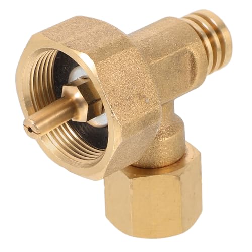 OFFSCH Gasflaschenadapter 90-Grad-winkelstück Für Propanbrenner Camping Kochen Draußen Grill Feuerstelle von OFFSCH