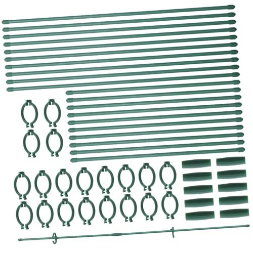 OFFSCH Abnehmbares Pflanzstützen Clips und Verbindern Wetterfeste Gartenstäbe für Indoor und Outdoor Pflanzen Dekorative Rankhilfe für Blumen und Kletterpflanzen von OFFSCH