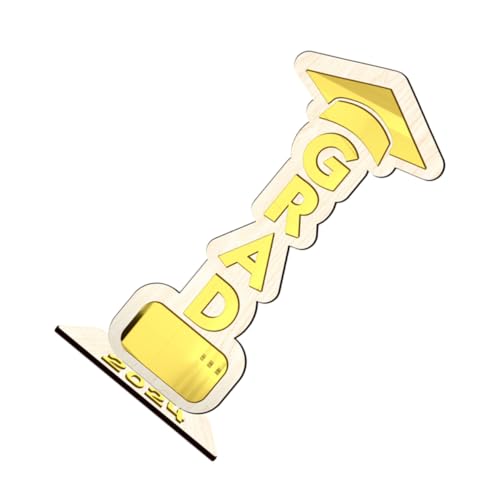 OFFSCH Abschlussfeier Holzschild Dekoration Doktorhut Modell Party Deko für Tisch Abschlussparty Goldfarben Leicht OFFSCH Abschlussfeier Holzschild Dekoration Doktorhut Modell Party Deko für Tisch Abschlussparty Goldfarben Leicht von OFFSCH