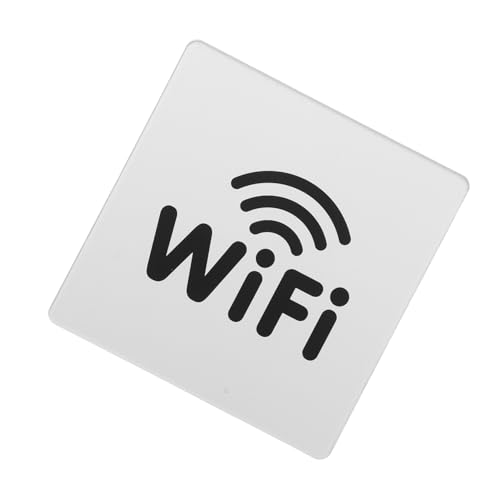 OFFSCH Acryl Wifi Hinweis Schild Selbstklebend für Hotel Restaurant Klar Sichtbares Wlan Zeichen Robuste Langlebige Abdeckung von OFFSCH