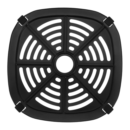 OFFSCH Air Fryer Frittierbrett Austausch des Heißluftfritteuse-Tabletts Air Fryer Grillpfanne Luftbraten -Plattenzubehör Ersatzschale Teilbraten Kohlenstoffstahl Schwarz von OFFSCH