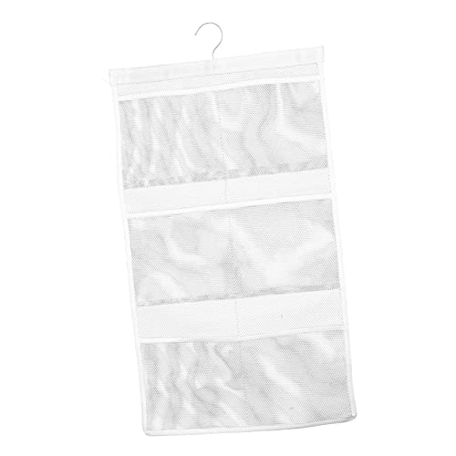 OFFSCH Badezimmer-Organizer Mit Netztaschen Hängend Für Dusche Badezimmer-Accessoires Aufbewahrungslösung Für Bad Und Dusche Weiß von OFFSCH