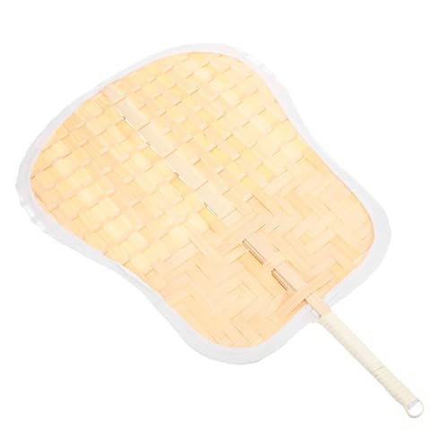 OFFSCH Bambusgeflecht Handgewebter Fächer Leichter Handheld Sommerventilator Natürliches Material Eleganter Dekorationsfächer Für Party Und Zuhause von OFFSCH