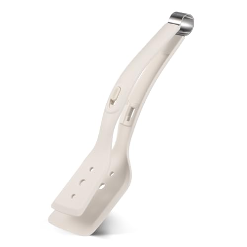 OFFSCH Silikon Spachtelzange Für Küche Kochspatel Mit Klemme Für Steaks Fisch Und Andere Lebensmittel Hitzebeständig Und Langlebig von OFFSCH