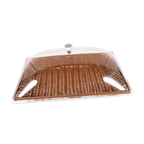 OFFSCH Brotkörbe Aus Kunststoff – Geflochtener Korb – Brothalter – Kastenkuchenbehälter – Rund – Obst- Und Gemüseaufbewahrung – Küche von OFFSCH