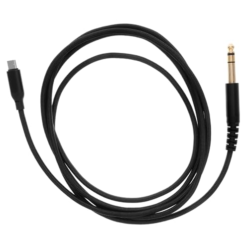OFFSCH -C zu TRS-Verbindungskabel Bass-Audiokabel Gitarrenaufnahmeausrüstung -C-zu-3,5-mm-Headset-Adapter strapazierfähiger Kopfhöreradapter USB-Audiokabel Datenkabel Kupfer Schwarz von OFFSCH