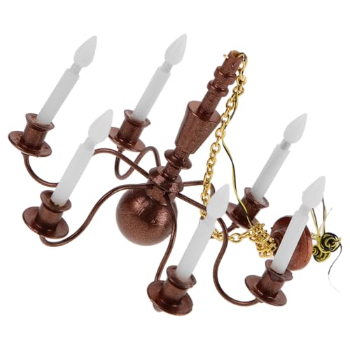 OFFSCH Deckenlampe für Puppenhaus Simulationslampe mit Köpfen Dekorative Mini Beleuchtung für DIY Projekte Zubehör für Miniaturlandschaften OFFSCH Deckenlampe für Puppenhaus Simulationslampe mit Köpfen Dekorative Mini Beleuchtung für DIY Projekte Zubehör für Miniaturlandschaften von OFFSCH