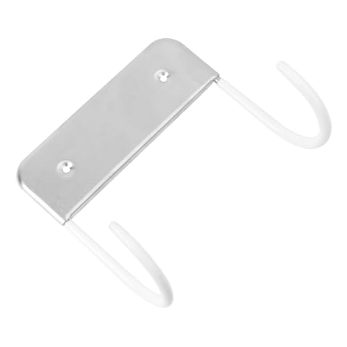 OFFSCH Edelstahl Bügelbretthalter Wandmontage mit Robuster Haken Aufhängung Hitzebeständig Platzsparend Geeignet für Y Bein Bügelbretter im Bad und Wohnzimmer Weiß von OFFSCH