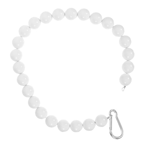OFFSCH Edelstahl Flaggenmast Beaded Retainer Ring mit PVC kugelkette Wetterfestes Fahnenmast Zubehör Langlebig und Flexibel Vielseitig Einsetzbar zur Befestigung von Fahnen und von OFFSCH