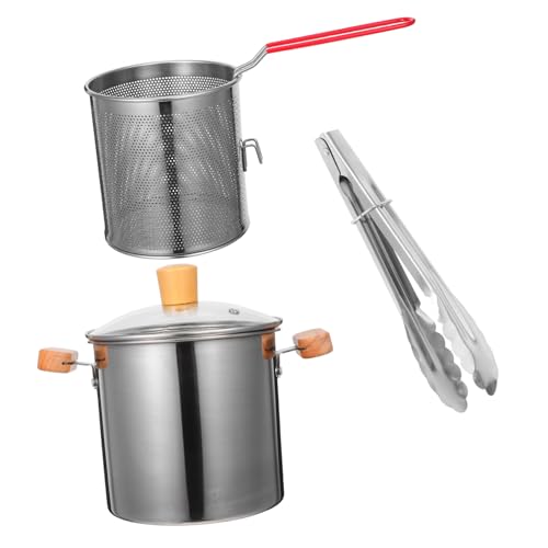 OFFSCH Edelstahl Fritteuse mit Korb Doppelt Griffstabiler Deep Fryer Topf für Knuspriges Frittieren Vielseitig für Braten Kochen Schmoren Kompakt für Kleine Familien und Haushaltsübliche OFFSCH Edelstahl Fritteuse mit Korb Doppelt Griffstabiler Deep Fryer Topf für Knuspriges Frittieren Vielseitig für Braten Kochen Schmoren Kompakt für Kleine Familien und Haushaltsübliche von OFFSCH