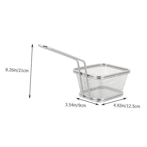OFFSCH Edelstahl Frittierkorb Klein mit Feinem Netz Vielseitiger Pommes Frites Korb für Fritteuse und Servierkörbchen Schnelles Ölablauf design für Snacks Wie Chicken Wings und Gemüse OFFSCH Edelstahl Frittierkorb Klein mit Feinem Netz Vielseitiger Pommes Frites Korb für Fritteuse und Servierkörbchen Schnelles Ölablauf design für Snacks Wie Chicken Wings und Gemüse von OFFSCH