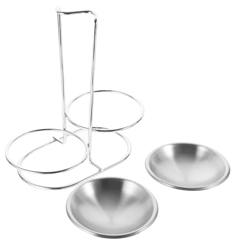 OFFSCH Edelstahl Suppenkellenhalter mit Schalen Vertikaler Löffelhalter für Küchenbesteck Platzsparender Tischständer für Löffel Gabeln Vielseitiger Küchenhelfer in Silber OFFSCH Edelstahl Suppenkellenhalter mit Schalen Vertikaler Löffelhalter für Küchenbesteck Platzsparender Tischständer für Löffel Gabeln Vielseitiger Küchenhelfer in Silber von OFFSCH
