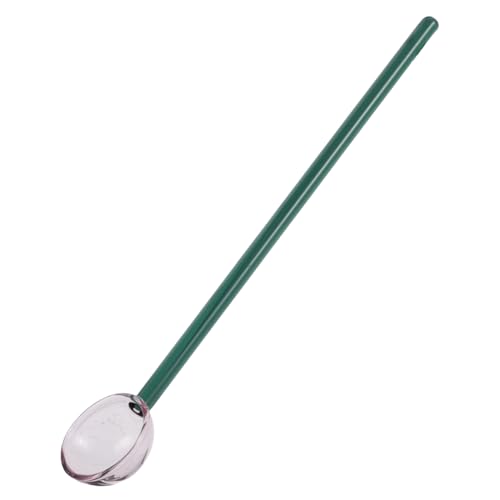 OFFSCH Eleganter Transparenter Glasrührlöffel mit Langem Griff Hitzebeständig Vielseitig als Espresso Dessertlöffel für Kaffee Tee und Eiscreme Kreative Milch dessert löffel in Mehreren von OFFSCH