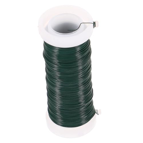 OFFSCH Flexibler Gartenbindedraht aus Verzinktem Eisen Vielseitiges Pflanzendraht-Bindeband für Weinreben und DIY-gartenprojekte Grün Robust und Biegbar für Sicheres Pflanzenfixieren von OFFSCH