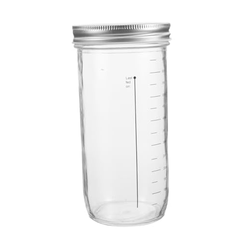 OFFSCH Gärglas mit Breiter Öffnung und Luftdichtem Deckel für Marmelade Essiggurken und Chilisauce Transparentes Design zur Überwachung Des Fermentationsprozesses OFFSCH Gärglas mit Breiter Öffnung und Luftdichtem Deckel für Marmelade Essiggurken und Chilisauce Transparentes Design zur Überwachung Des Fermentationsprozesses von OFFSCH