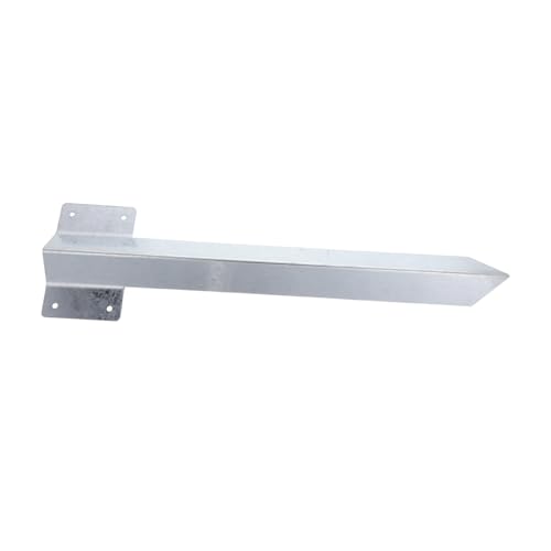 OFFSCH Galvanisierter Zaunpfostenanker Schwerer Metallpfosten Halter für Gartenerde Stabiles Bodenbefestigungsstück für Pflanzbeete Wetterfester Garten und Rasenstützpfahl von OFFSCH