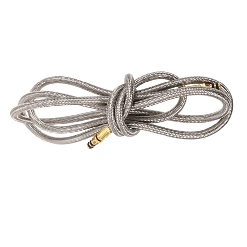 OFFSCH Gasflaschenschlauch Verlängerung aus Gummi Edelstahl Kupfer Langlebiger Camping Gaskartuschen Ersatzschlauch für Outdoor Kocher und Gaszylinder Adapter von OFFSCH