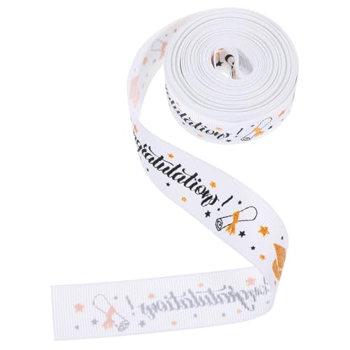 OFFSCH Graduationsbänder Dekoratives Geschenkband für DIY Projekte Yards aus Strapazierfähigem für Abschlussfeiern Bastelarbeiten und Geschenkverpackungen von OFFSCH