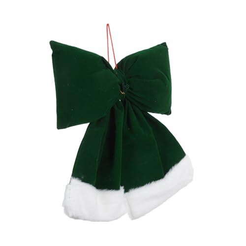 OFFSCH Großer Weihnachts-schleifenanhänger aus Weichem Farbechtem Luxuriöse Langlebige Schleife für Weihnachtsbaum Türkranz und Festliche Dekorationen von OFFSCH