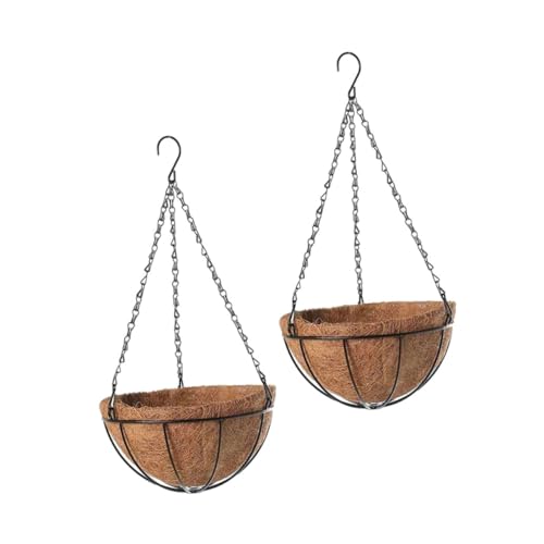OFFSCH Hängende Blumenkörbe Aus Eisen Mit Einsatz Korb Zum Aufhängen Outdoor Hängepflanzer Für Garten Und Balkon Geeignet Für Sukkulenten Und Grüne Pflanzen OFFSCH Hängende Blumenkörbe Aus Eisen Mit Einsatz Korb Zum Aufhängen Outdoor Hängepflanzer Für Garten Und Balkon Geeignet Für Sukkulenten Und Grüne Pflanzen von OFFSCH