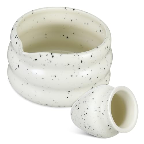 OFFSCH Handgefertigtes Japanisches Matcha Set mit Tiefen Keramikschalen Traditionelles Teezeremonie Zubehör als für Großvater und Teeenthusiasten OFFSCH Handgefertigtes Japanisches Matcha Set mit Tiefen Keramikschalen Traditionelles Teezeremonie Zubehör als für Großvater und Teeenthusiasten von OFFSCH
