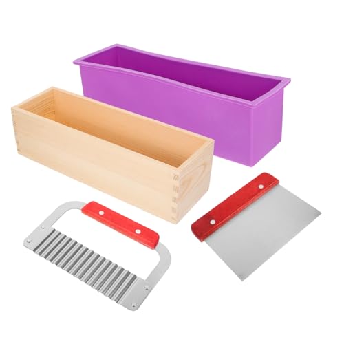 OFFSCH Handgemachte Seifenform Rechteckige Silikon Gießform für Seifenherstellung mit Holzbox DIY Seifenblock Form Zubehör für Kreative Seife Selber Machen OFFSCH Handgemachte Seifenform Rechteckige Silikon Gießform für Seifenherstellung mit Holzbox DIY Seifenblock Form Zubehör für Kreative Seife Selber Machen von OFFSCH