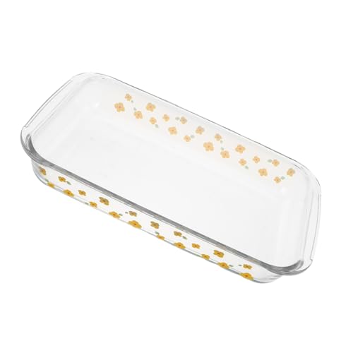 OFFSCH Hitzebeständiger Glass Baking Dish Rechteckige Ofenform Mikrowellengeeignet Robust Vielseitige Glasbackform Für Lasagne Gedämpften Fisch Und Servieren von OFFSCH