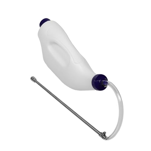 OFFSCH Kälbertränke Flasche mit Metallrohr Kälbermilchspender zur Präzisen Colostrum Fütterung für Neugeborene Kälber Lämmer Ziegen Fördert Gesunde Immunität Langlebiges Fütterungsgerät von OFFSCH