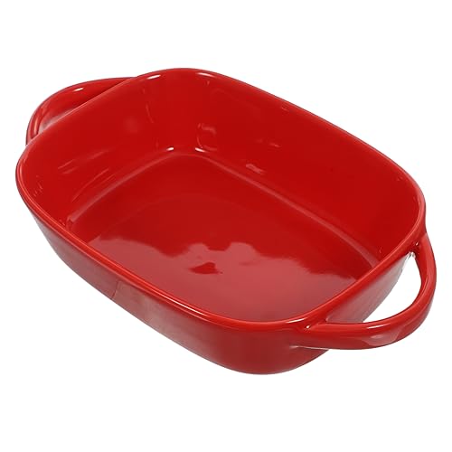 OFFSCH Keramisches Backblech mit Zwei Griffen Ovaler Auflaufform für Käsekuchen Gemüse und Spülmaschinenfest und Hitzebeständig für Familienfeiern und Tägliche Verwendung OFFSCH Keramisches Backblech mit Zwei Griffen Ovaler Auflaufform für Käsekuchen Gemüse und Spülmaschinenfest und Hitzebeständig für Familienfeiern und Tägliche Verwendung von OFFSCH
