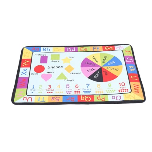 OFFSCH Kinderteppich Dickes Cartoon Krabbelteppich mit Pädagogischem Puzzle Design rutschfest Hautfreundlich Leicht zu Reinigen Frühe Bildung für Jungen und Mädchen im Kinderzimmer von OFFSCH