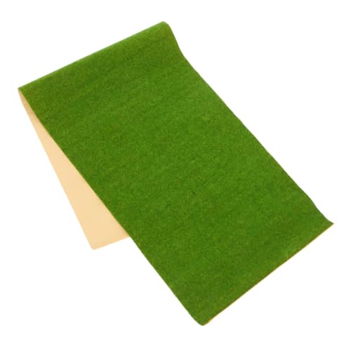 OFFSCH Künstlicher Moos Teppich für Modellbau Flexible Kunstrasenmatte DIY Bastelmaterial für Architektur Sandtisch szenen Realistische Landschaftsdekoration von OFFSCH