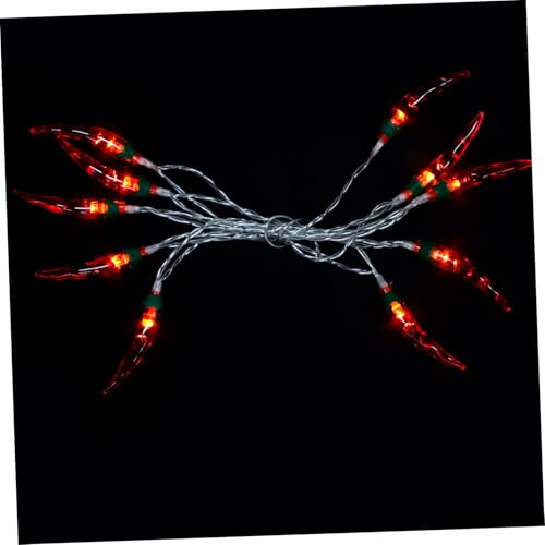 OFFSCH LED Lichterkette mit Roten Chili lampen Batteriebetrieben Wetterfest Langlebig und Vielseitig für Outdoor Camping Garten Party und Indoor Dekoration von OFFSCH