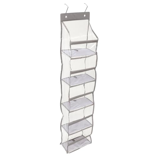 OFFSCH Lagiger Türhänger Organizer Aufbewahrungstasche mit Haken Oxford und Transparentem PVC Großer Stauraum für Schuhe und Kleinteile Platzsparend für Schrank Wand Tür OFFSCH Lagiger Türhänger Organizer Aufbewahrungstasche mit Haken Oxford und Transparentem PVC Großer Stauraum für Schuhe und Kleinteile Platzsparend für Schrank Wand Tür von OFFSCH