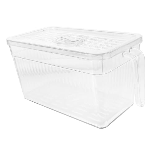 OFFSCH Lebensmittelechter Frischhaltedose mit Deckel Großer Transparenter Kühlschrank Aufbewahrungsbehälter Bruchsicherer Gemüse Obst Organizer mit Rutschfestem Boden für OFFSCH Lebensmittelechter Frischhaltedose mit Deckel Großer Transparenter Kühlschrank Aufbewahrungsbehälter Bruchsicherer Gemüse Obst Organizer mit Rutschfestem Boden für von OFFSCH