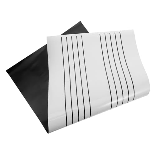 OFFSCH Magnetisches Tragbares Whiteboard mit Fünf Notenlinien Wiederverwendbar und Abwischbar Multifunktional als Nachrichten und Memo Tafel für Musikunterricht Haushalt und Büro von OFFSCH