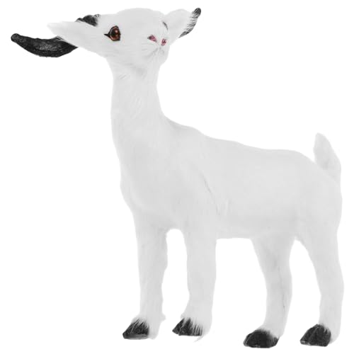 OFFSCH Realistische Mini-ziegenstatue Gartendekoration Ziegenornamente Für Draußen Und Drinnen von OFFSCH