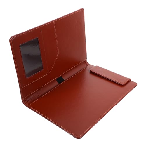 OFFSCH Menü Notizen Ordner Klemmbrett Datei Clips Aufbewahrungsordner Ordner Klemmbrett Kleiner Papierhalter Schreibtafel Clip Braunes Pu Leder von OFFSCH