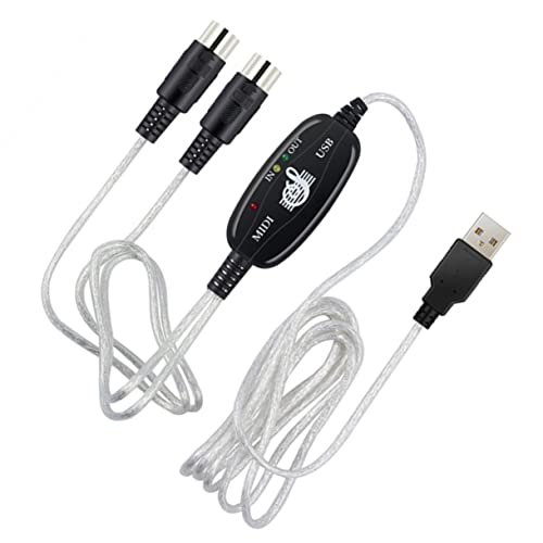 OFFSCH Midi zu USB Kabel Musikbearbeitungskabel für Keyboard Verbindung Kompatibel mit Windows Xp bis Plug And Play Stabiler Signalübertragung OFFSCH Midi zu USB Kabel Musikbearbeitungskabel für Keyboard Verbindung Kompatibel mit Windows Xp bis Plug And Play Stabiler Signalübertragung von OFFSCH