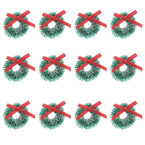 OFFSCH 12stücke Mini Weihnachtskränze Deko Christbaum Tür DIY Handwerk Künstliche Weihnachten Weihnachtsdekoration Für Puppenhäuser Festliche Anlässe OFFSCH 12stücke Mini Weihnachtskränze Deko Christbaum Tür DIY Handwerk Künstliche Weihnachten Weihnachtsdekoration Für Puppenhäuser Festliche Anlässe von OFFSCH
