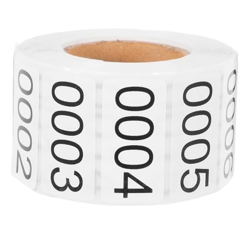 OFFSCH Nummerierte Selbstklebende Etiketten Rechteckige Klebeziffern für Inventarkontrolle Dokumentensortierung Produktkennzeichnung Vielseitige Aufkleber von OFFSCH